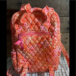 Vera Bradley Pink & Orange Paisley Backpack